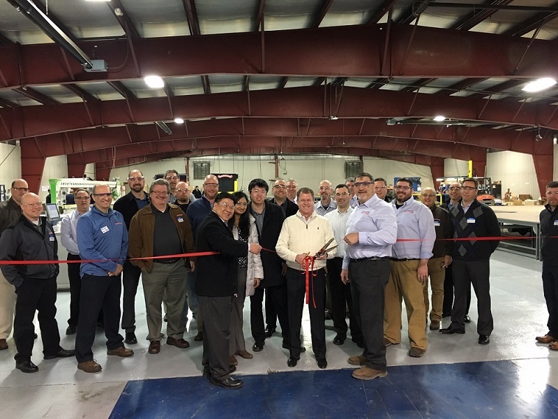 overhead door corporation high speed door ribbon cutting