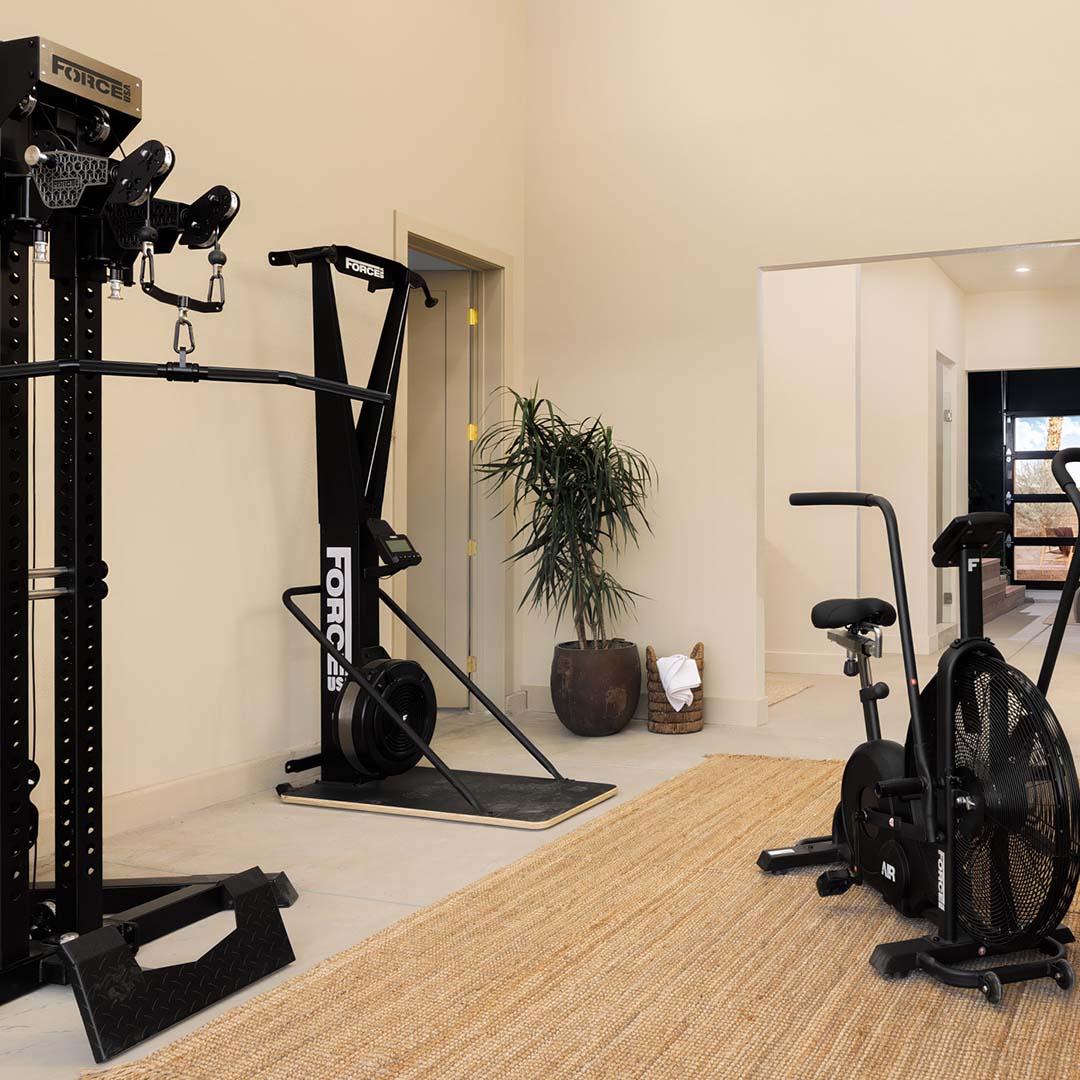 gym garage conversion full view garage