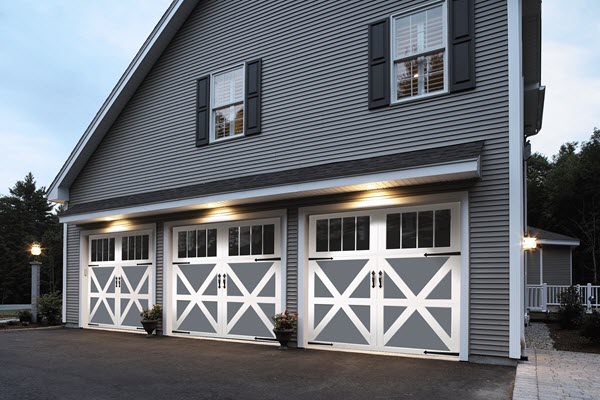 carriage house styled garage doors 
