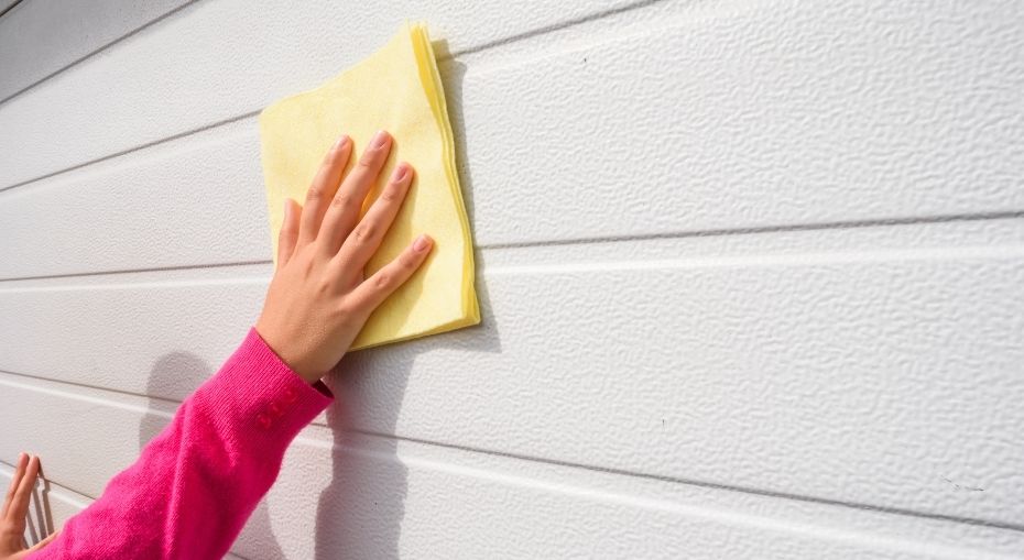 wiping down garage