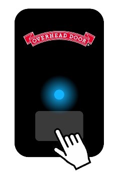 ovehread door door sensor button click
