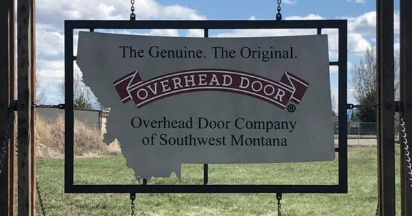 overhead door company southwest montana sign