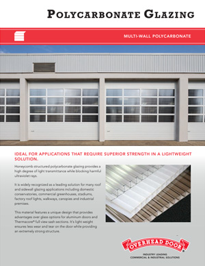 polycarbonate glazing flyer cover image