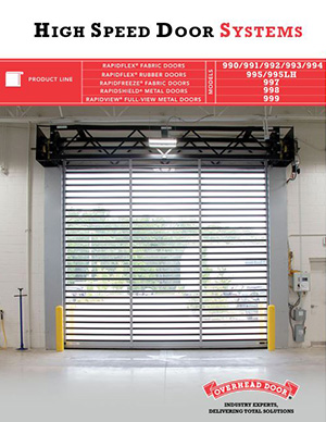 high speed door full line brochure cover