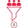 profit funnel icon