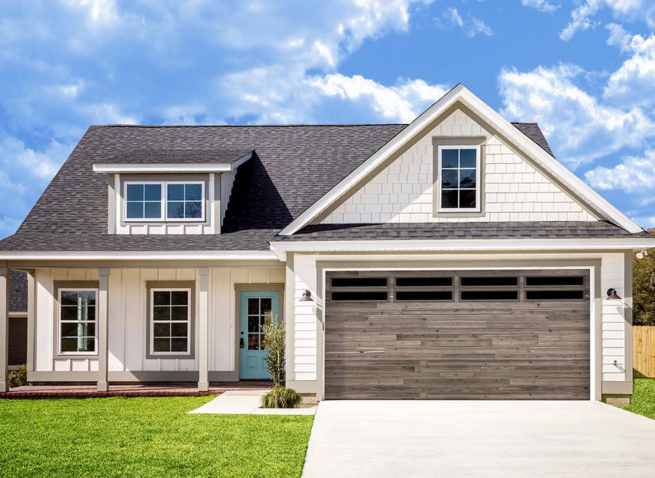 black satin glass garage door