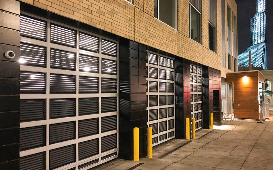 vented aluminum commercial door