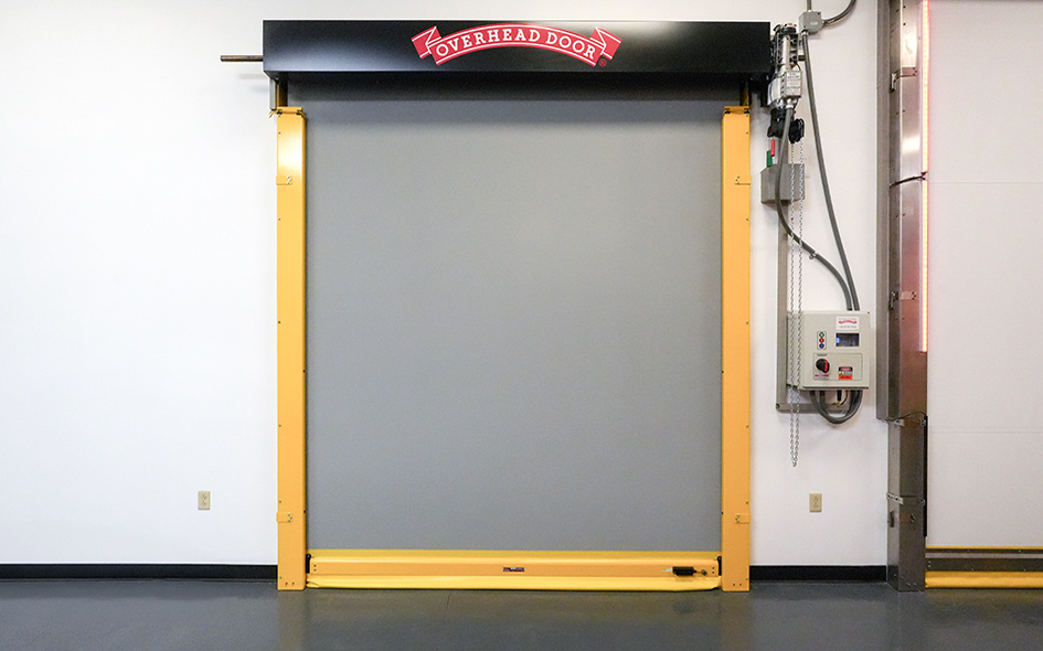 gray high speed fabric door