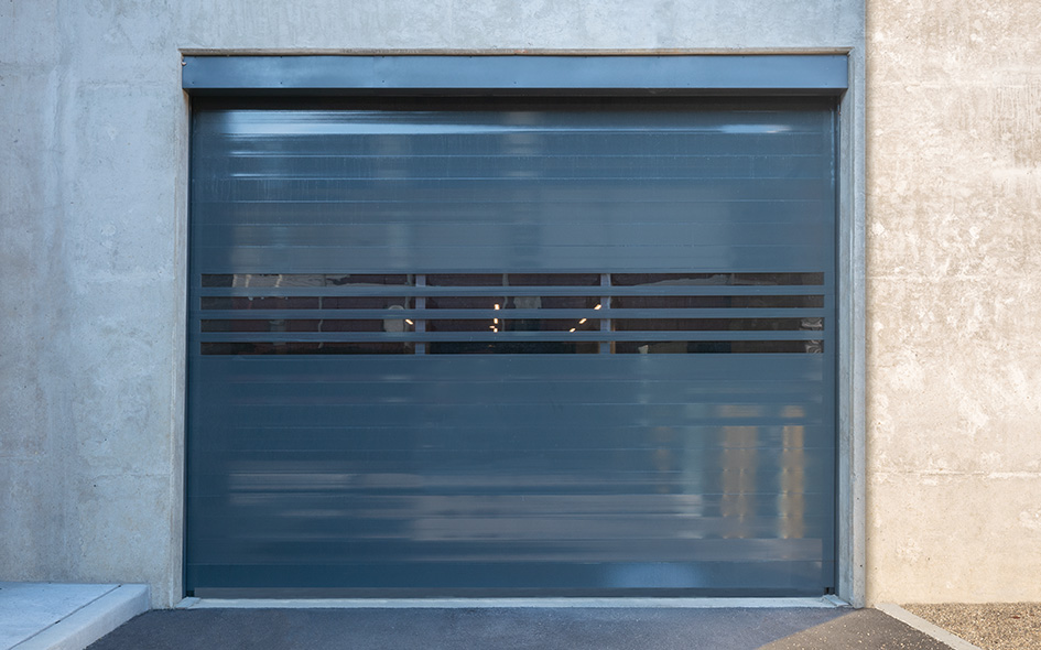 high speed metal commercial door