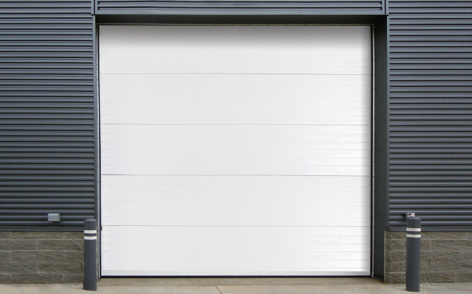 insulated steel back commercial door