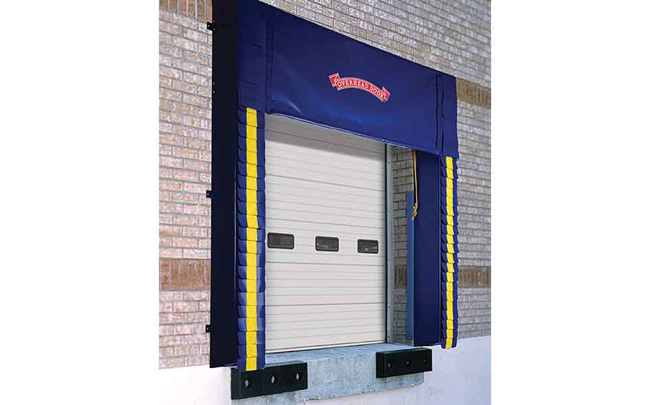 adjustable curtain seal dock garage door