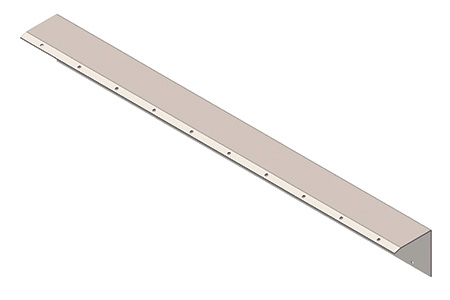 edge of dock formed angle with kink