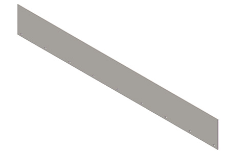 edge of dock wall plate