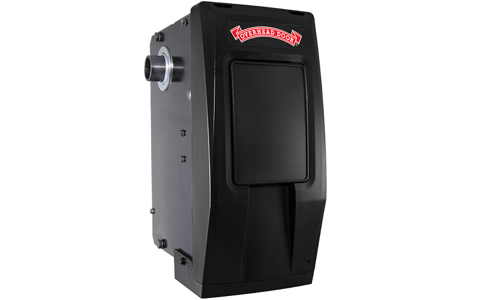 black residential garage door opener