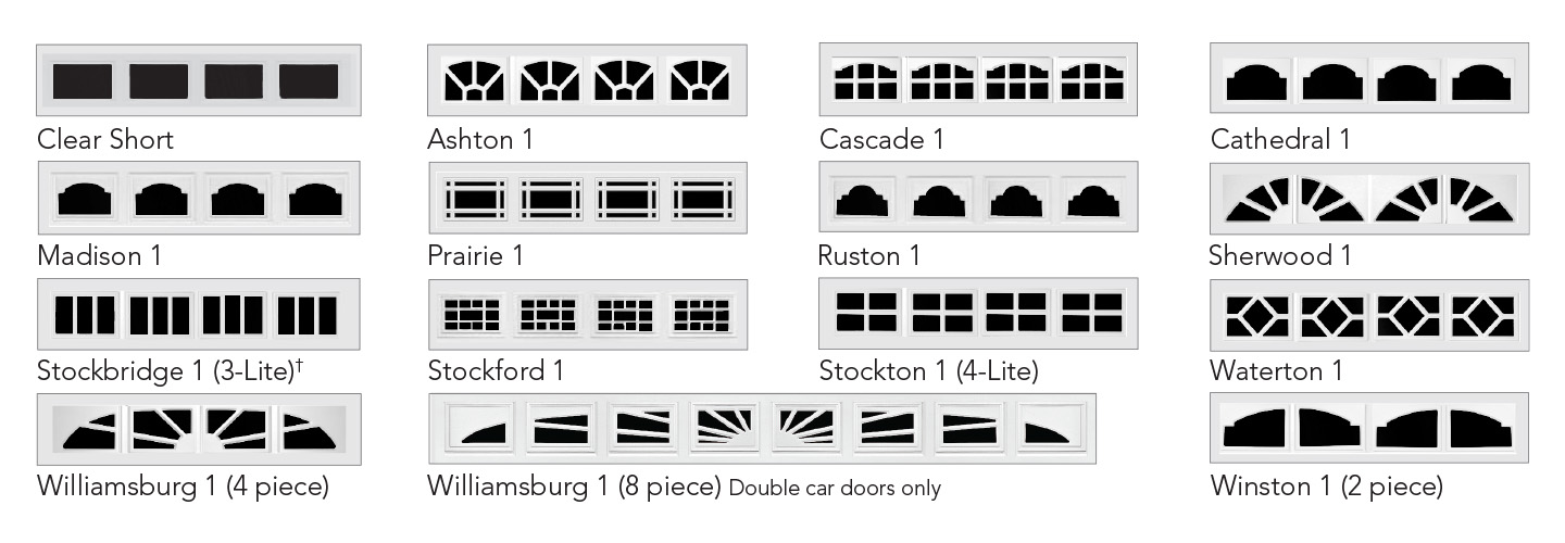Garage Door Window Options