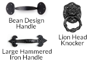 wood garage door hardware handles and knockers