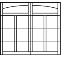 arched garage door design