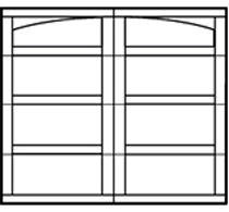 arched garage door design