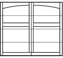 arched garage door design