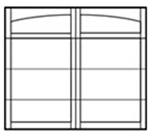 garage door arched panel design