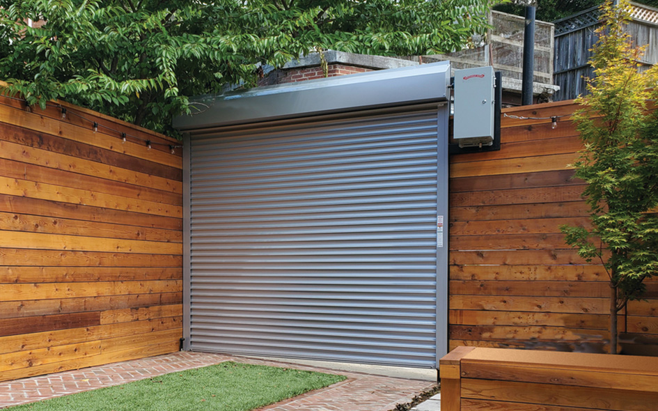 silver residential exterior shutter