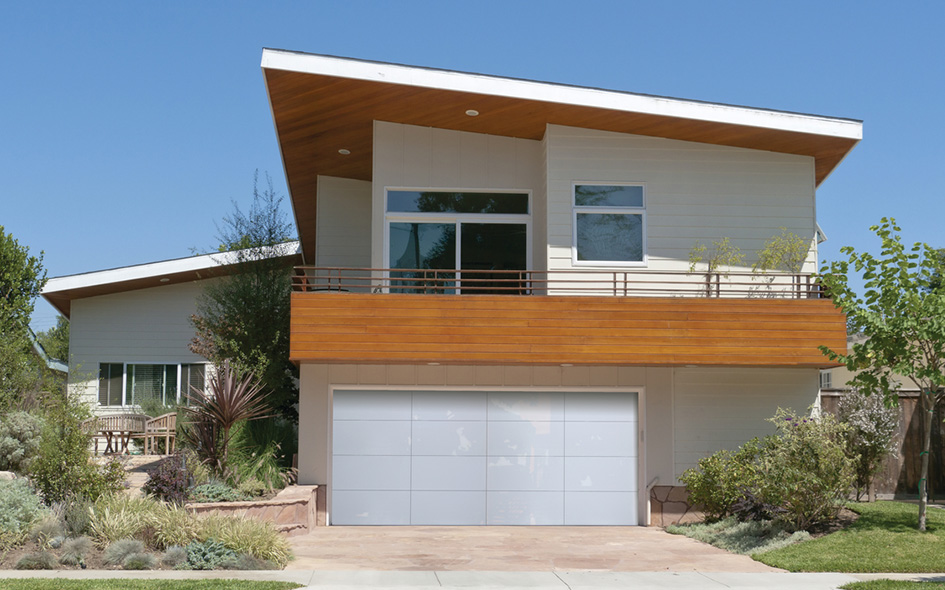 opaque white glass garage door