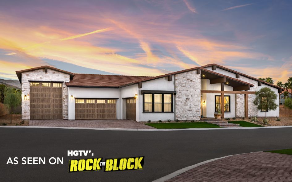 clay impression fiberglass garage door on modern home as seen on hgtv rock the block