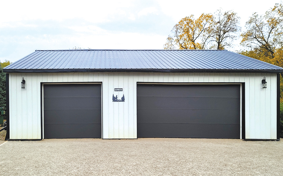 black frost insulated steel garage door