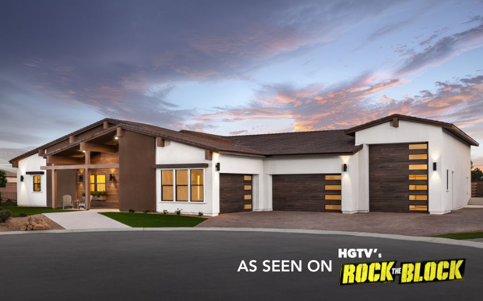 medium oak plank steel garage door as seen on hgtv's rock the block