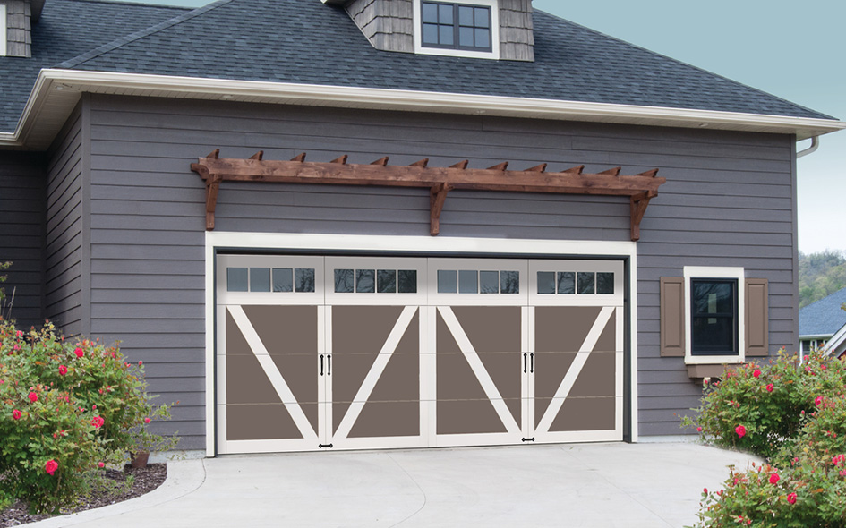 terra bronze insulated garage door